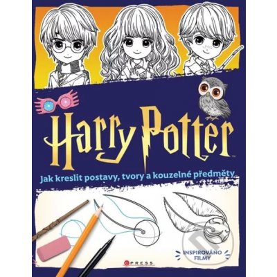 Harry Potter Jak kreslit postavy, tvory a kouzelné předměty – Zboží Mobilmania