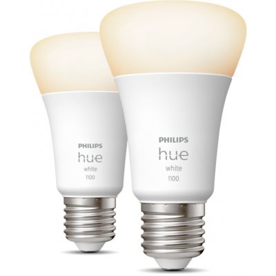 Philips Hue White LED žárovka 9.5W 1100lm 75W E27 2ks – Zbozi.Blesk.cz