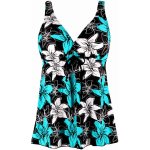 Summer tankiny pro plnoštíhlé S136-20 petrolejová – Zboží Mobilmania