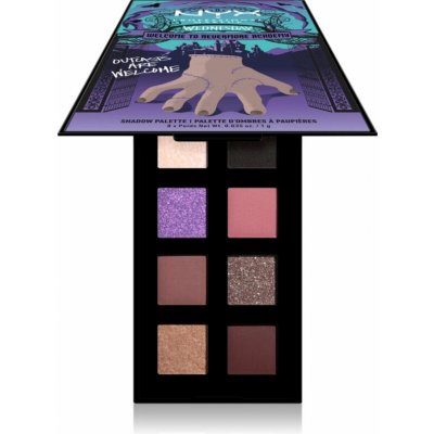 NYX Professional Makeup Wednesday The Nevermore Academy Palette paleta očních stínů 8 barev 8 x 1 g – Zboží Mobilmania
