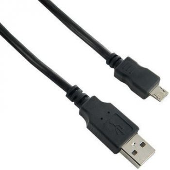 4Word 07598 USB 2.0 A(M) - microUSB B(M), 0,8m, černý