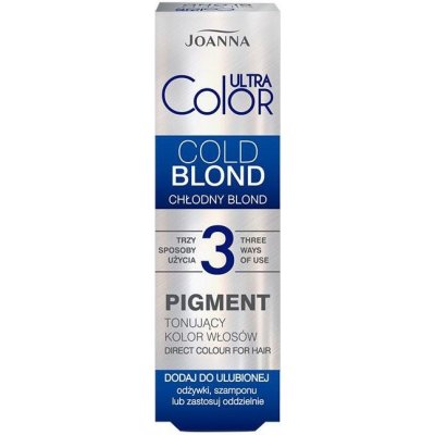Joanna Ultra Color Barva na vlasy Tónovaný pigment Studená blond 100 ml – Zboží Mobilmania