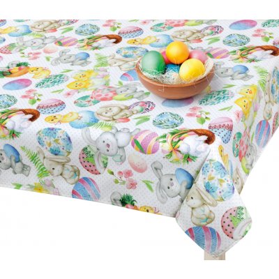 Brotex Velikonoční ubrus zajíček a kuřátko 120x140cm – Zboží Mobilmania