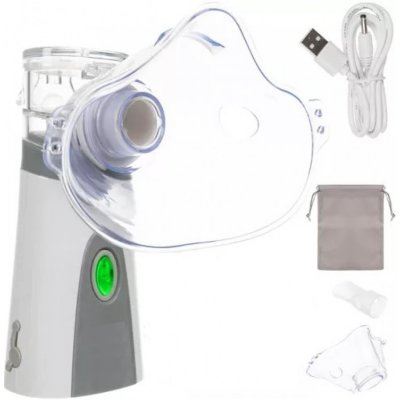 Nebul Přenosný ultrazvukový inhalátor bílo-šedý – Zboží Živě