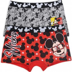 Chlapecké boxerky Mickey Mouse Bio bavlna červené