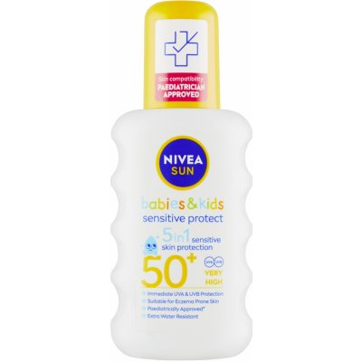 Nivea Sun Sensitive dětský spray na opal. SPF50+ 200 ml – Hledejceny.cz