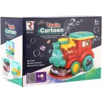 Teddies Lokomotiva s bublifukem plast 18cm na baterie se zvukem se světlem – Zboží Dáma