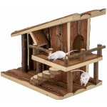 Trixie Chaloupka JULE s terasou pro myšky 25 x 21 x18 cm přírodní dřevo s kůrou – Hledejceny.cz