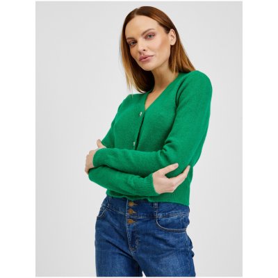 ORSAY dámský kardigan s příměsí vlny Zelený – Zbozi.Blesk.cz