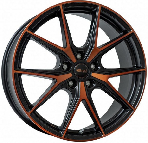 Brock B40 8x19 5x112 ET45 black orange matt