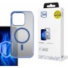 Pouzdro a kryt na mobilní telefon Apple 3mk Frosty MagCase Blue pro Apple iPhone 15 Pro - 5903108596374