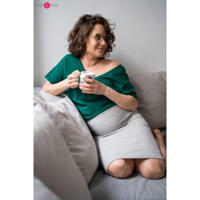 Tummy těhotenská sukně light grey – Zboží Dáma