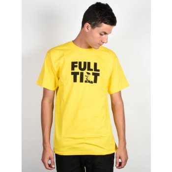 Full Tilt Logo T shirt Mens Yellow