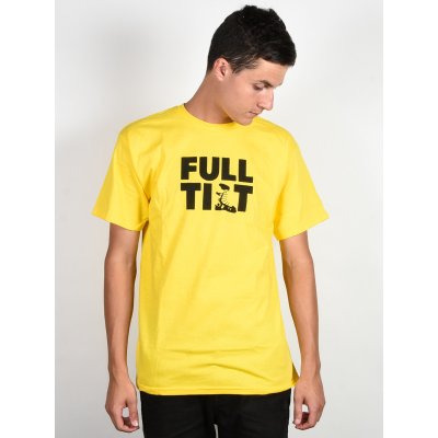 Full Tilt Logo T shirt Mens Yellow