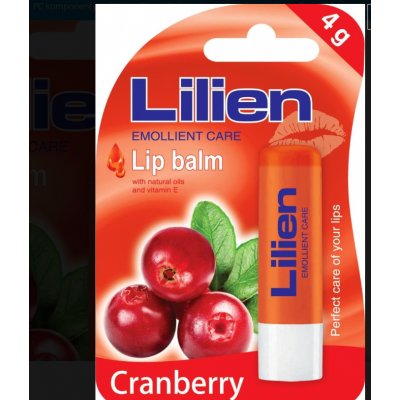 Lilien Cranberry balzám na rty 4 g