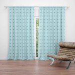 Sablio Závěs Srdce na modré: 2ks 140x250cm – Zboží Mobilmania