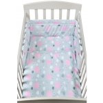 New Baby povlečení Obláčky růžové 90 x 120 cm – Zboží Dáma