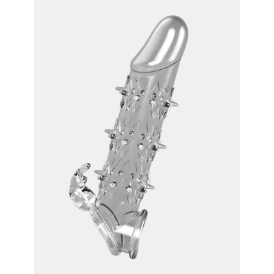 DKK Wolf Warrior Průhledný návlek na penis s výstupky – Zboží Mobilmania