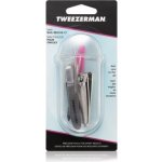 Tweezerman Professional kleštičky na nehty 2 ks + pilník na nehty 1 ks + pomůcka k zatlačení a odstranění nehtové kůžičky 1 ks + mini zastřihovač na nehtovou kůžičku – Zbozi.Blesk.cz