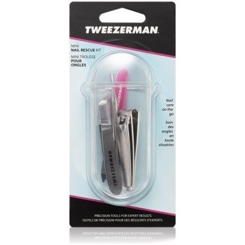 Tweezerman Professional kleštičky na nehty 2 ks + pilník na nehty 1 ks +  pomůcka k zatlačení a odstranění nehtové kůžičky 1 ks + mini zastřihovač na  nehtovou kůžičku od 382 Kč - Heureka.cz