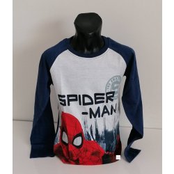 chlapecké tričko dl.rukáv Spiderman tm.modré