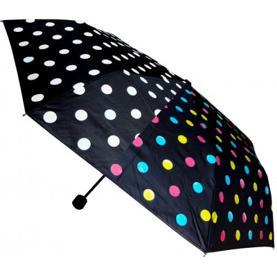 Derby Mini Miracle dámský skládací deštník měnící barvu černý