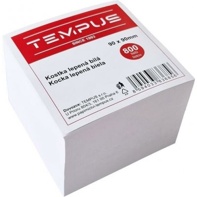 kostka bílá lepená 9x9cm 800 listů – Hledejceny.cz