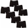 Boxerky, trenky, slipy, tanga Nedeto 7PACK pánské boxerky černé 7NDTB001-brand