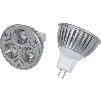 T-LED Barevná LED žárovka MR16 Modrá 3W 02202