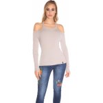 Koucla fine knit coldshoulder sweater oldpink – Zboží Mobilmania