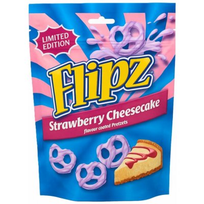 Flipz preclíky s polevou s příchutí jahodového dortu 90 g – Zboží Mobilmania