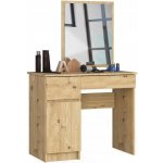 Ak furniture Kosmetický stolek se zrcadlem P-2/SL I dub artisan levý – Zbozi.Blesk.cz