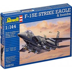 Revell Plastic modelky plane 03972 F 15E Strike Eagle & Bombs 1:144