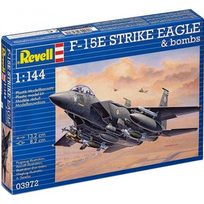 Revell Plastic modelky plane 03972 F 15E Strike Eagle & Bombs 1:144 – Zbozi.Blesk.cz