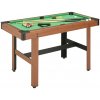 Ostatní společenské hry zahrada-XL Kulečníkový stůl 122 x 61 x 76 cm hnědý