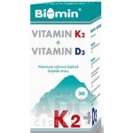 Biomin Vitamin K2+Vitamin D3 1000 I.U. 30 kapslí – Hledejceny.cz