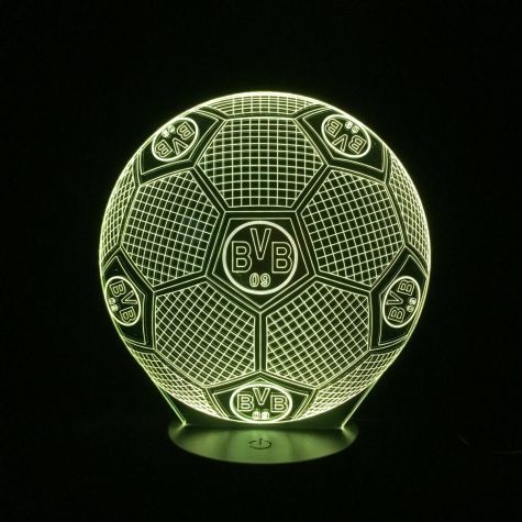 Beling Dětská lampa,lopta s logom BVB Borussia Dortmund 7 barevná S1102