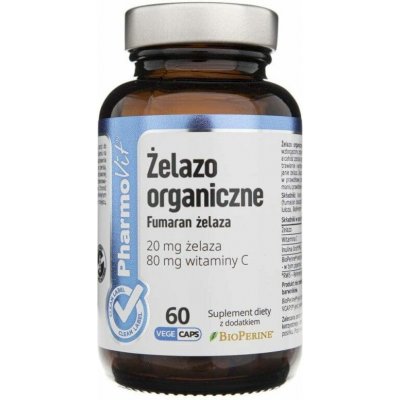 Pharmovit Organické železo 20mg 60 kapslí – Hledejceny.cz