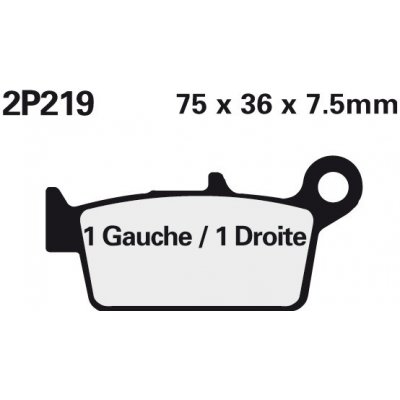NISSIN brzdové destičky 219ST – Sleviste.cz