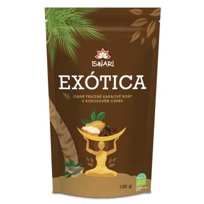 Iswari Exótica Bio Kakaové boby v kokosovém cukru 100 g – Hledejceny.cz