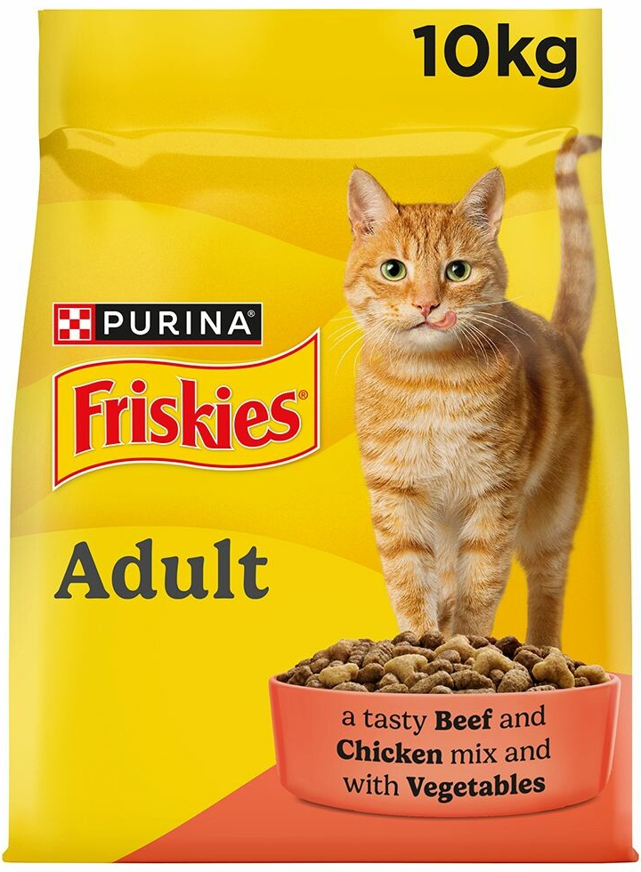 Friskies granule pro kočky hovězí kuře zelenina 10 kg