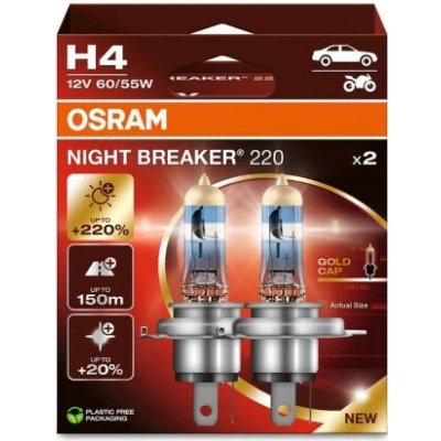 Osram NightBreaker 220 P43t H4 12V 60-55W sada – Hledejceny.cz