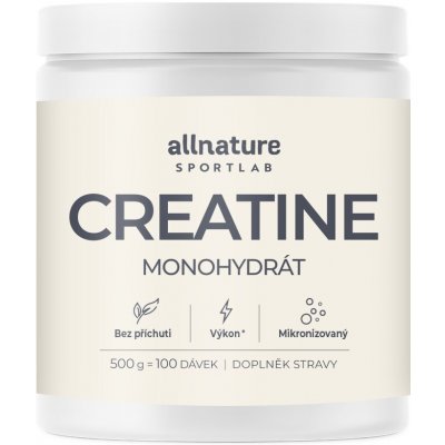 Allnature Sportlab Creatine monohydrát 500 g – Hledejceny.cz