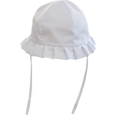 Kojenecký bílý plátěný klobouček – Zboží Dáma