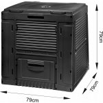 Keter E-kompostér s podstavcem 470L 231415 černý – Zboží Mobilmania
