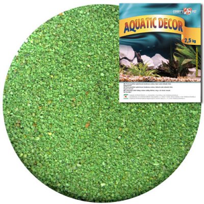 Cobbys Pet Aquatic Decor písek zelený 0,5-1mm, 2,5 kg – Zboží Mobilmania