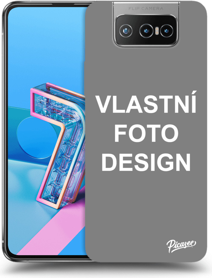 Pouzdro Picasee silikonové Asus Zenfone 7 ZS670KS - Vlastní design/motiv čiré