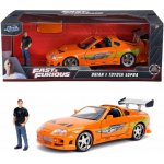 Jada Toys Rychle a zběsile – kovové auto 1995 Toyota Supra s figurkou 1:24 – Sleviste.cz