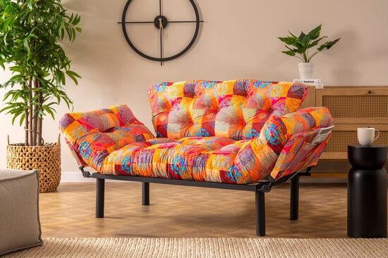 Atelier del Sofa 2-Seat Sofa-Bed NittaPatchwork Multicolor