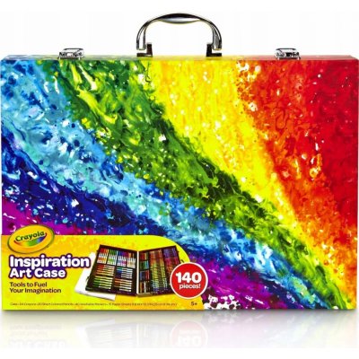 Crayola Inspiration Art Case Coloring Set Gift for Kids 140 Art Supplies – Zboží Mobilmania